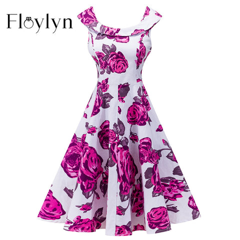 Floral Swing Party Dress
