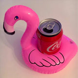 A Set of 2 Floating Flamingo Drink Holders