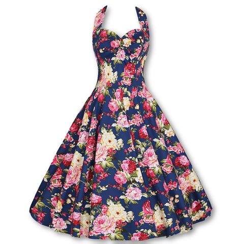 Floral Vintage Hepburn Dress
