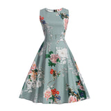 Floral Grey Vintage Dress