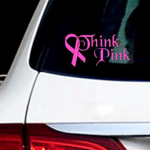 Think PINK Car Decal