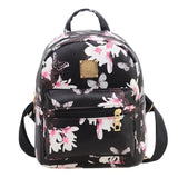 Floral Pink & Black Backpack
