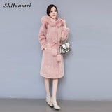 Faux Fur Coat in Pink